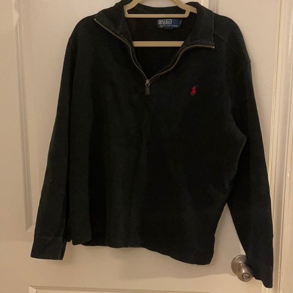 Ralph Lauren Black quarter zip - Picture 1 of 1